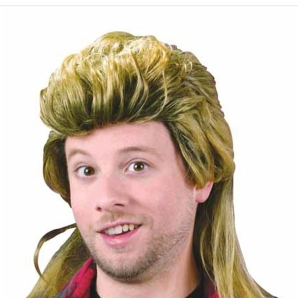 🎃 Mullet wig bad tooth construction worker Costume Halloween - Picture 7 of 7